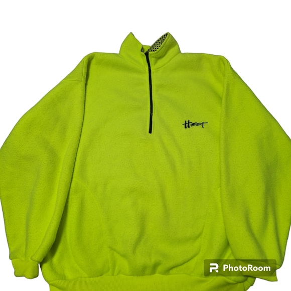 Xtreme Heet Neon Yellow Green Pullover Size XL Made In Taiwan R.O.C - Picture 1 of 7